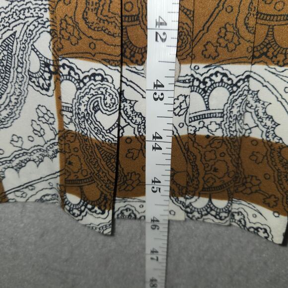 Vtg Marina de Rosa Women M Silk Blend Dress Paisley Acadamia Career Lightweight - Picture 13 of 16